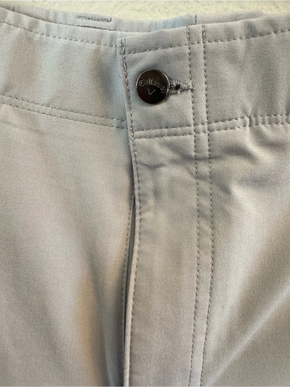 Callaway Golf Shorts Men 30 Gray Flat Front Opti Dri Stretch Activewear